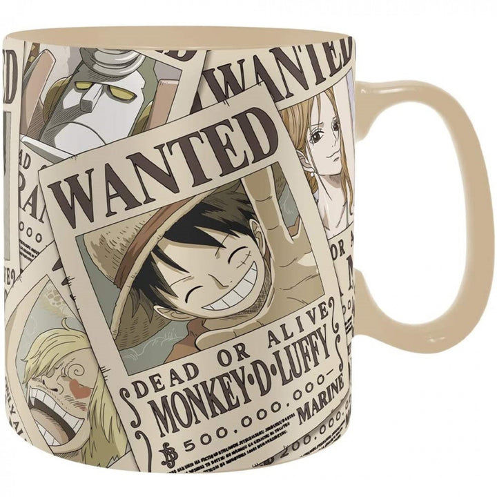 One Piece Wanted Heat Change Mug and Coaster Set Image 3