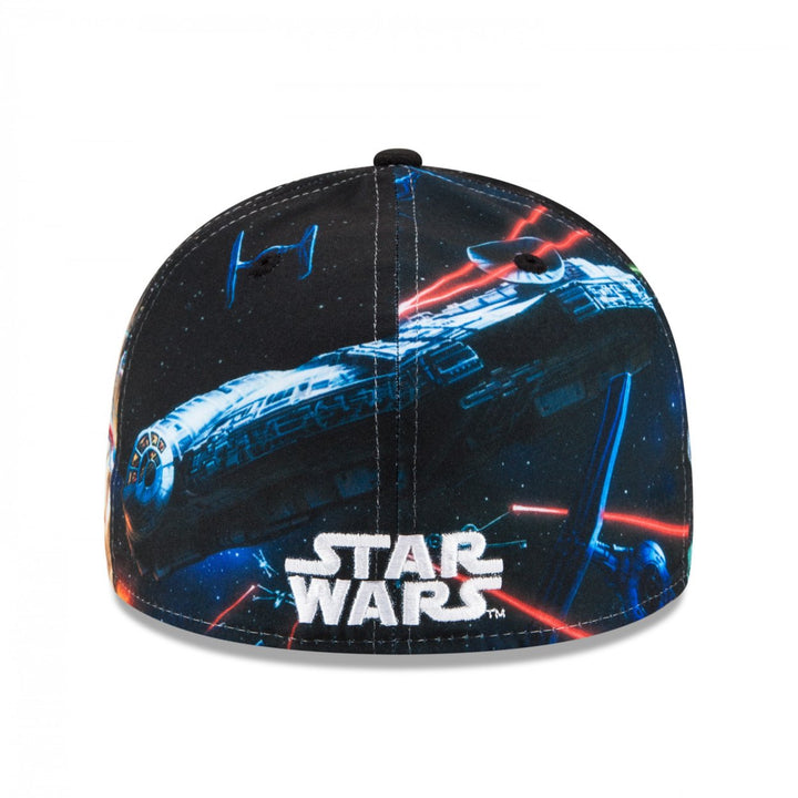 Star Wars Episode 4 Death Star Battle Scene Era 59Fifty Fitted Hat Image 4