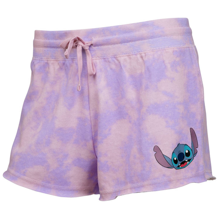 Lilo and Stitch Character Face Tie Dye Shorts Image 2