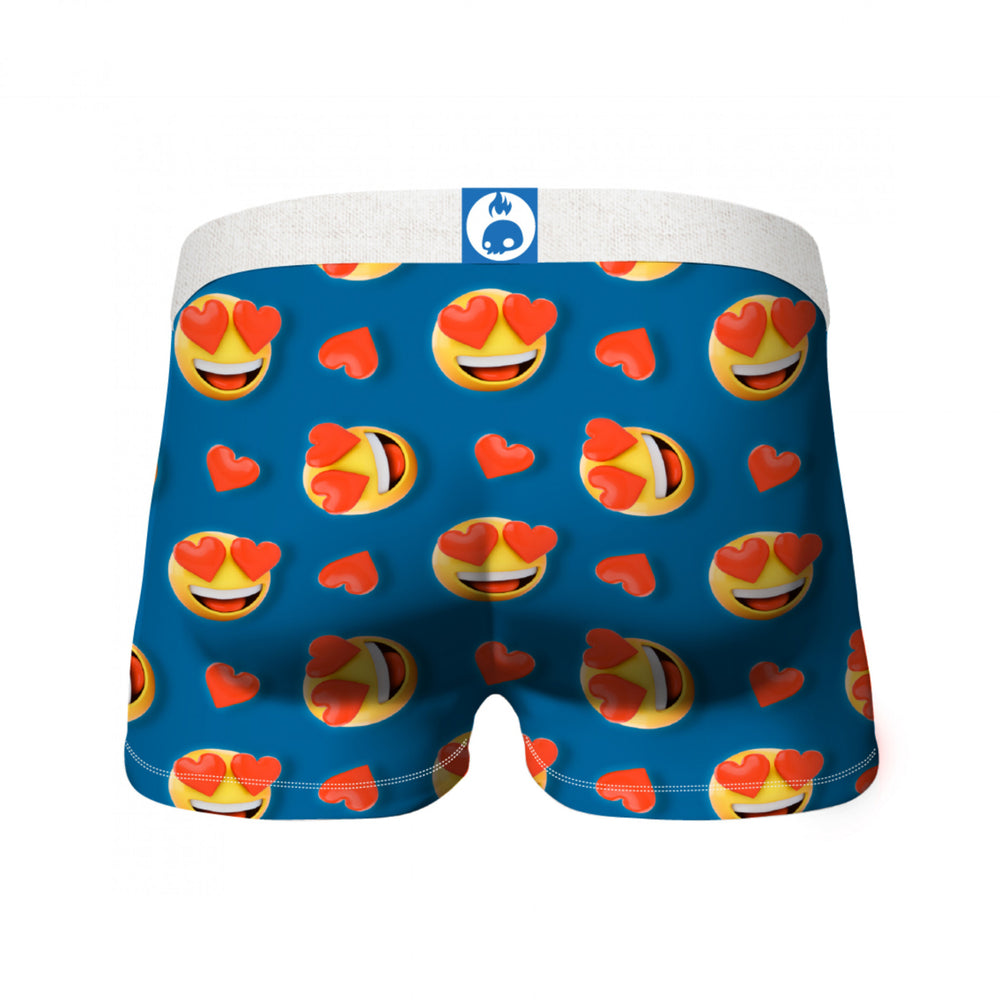 Crazy Boxers Heart Eyes Emojis Boxer Briefs Image 2