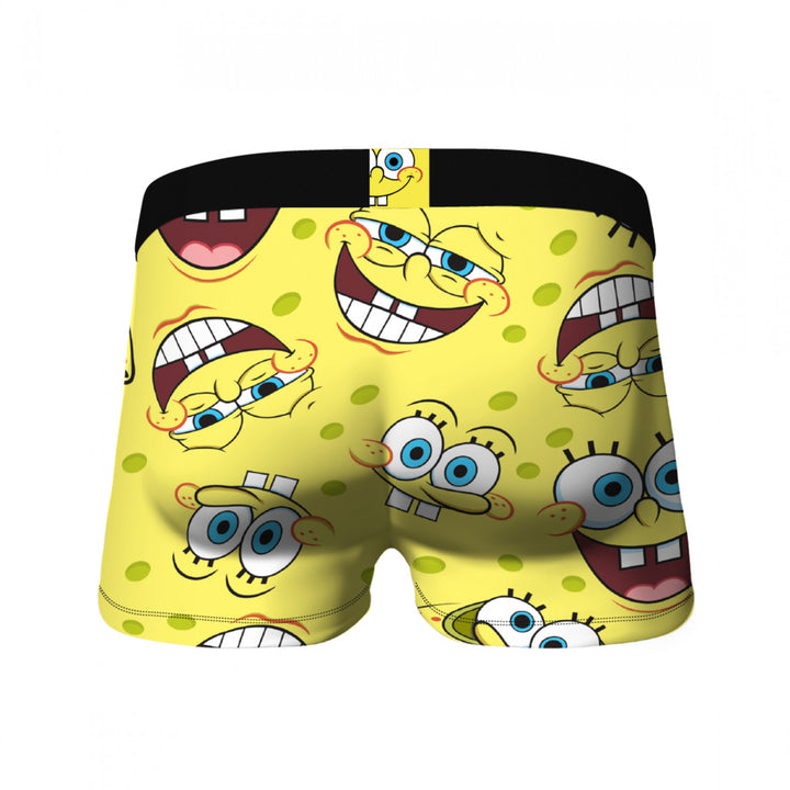 Crazy Boxers SpongeBob SquarePants Face All Over Boxer Briefs Image 6