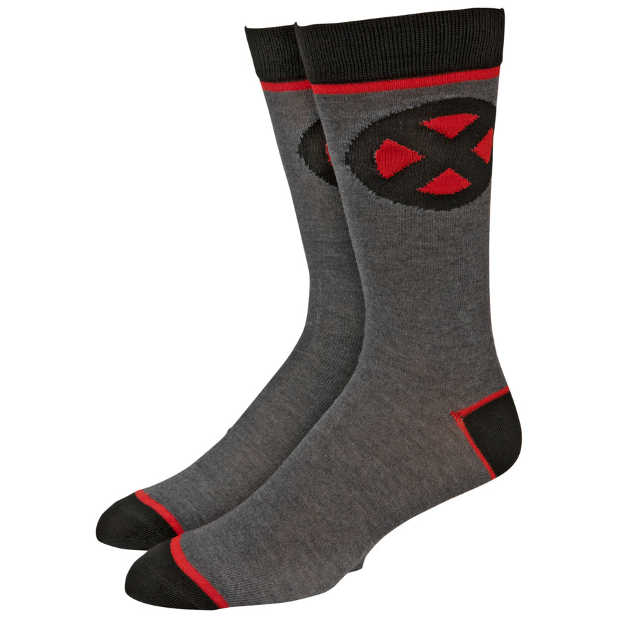 Marvel X-Men Symbol Crew Socks Image 1