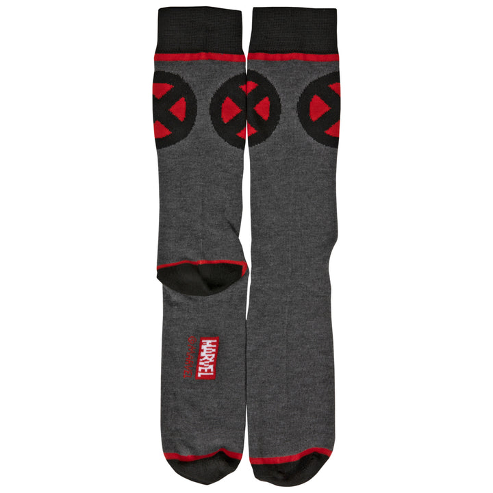 Marvel X-Men Symbol Crew Socks Image 4