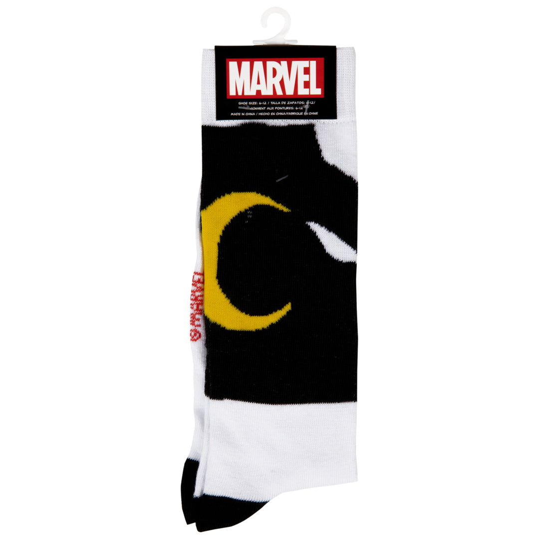 Moon Knight Costume Symbol Crew Socks Image 7