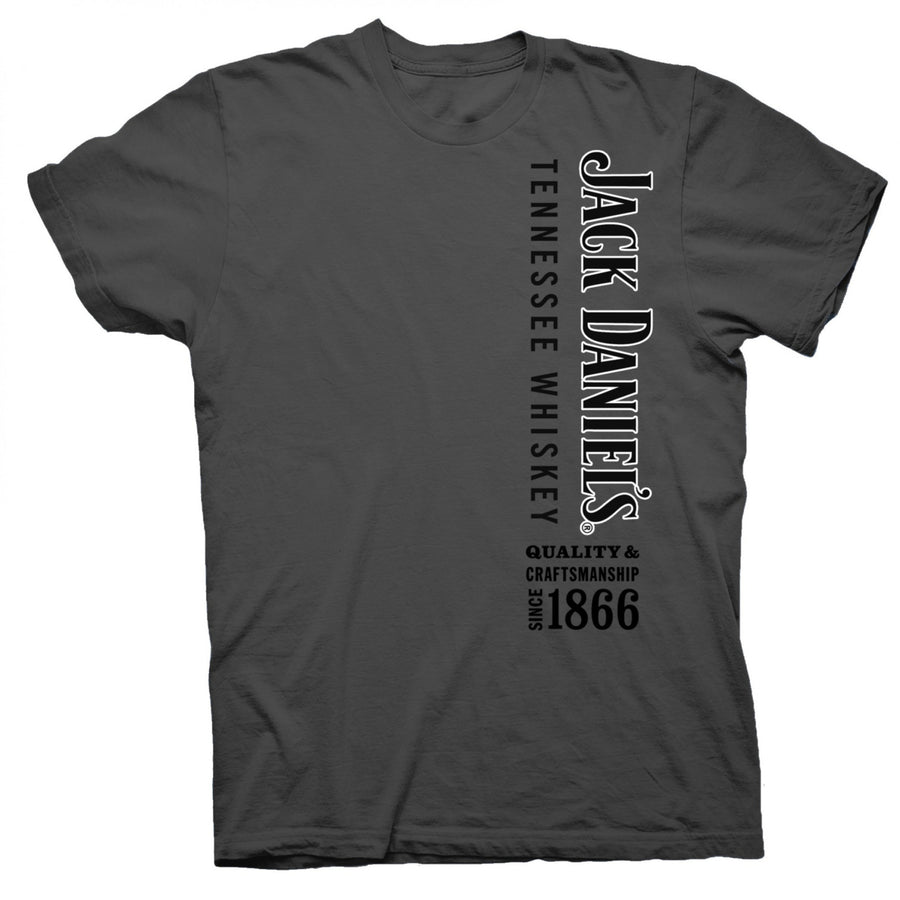 Jack Daniels Tennessee Whiskey Quality Since 1866 Grey T-Shirt Image 1