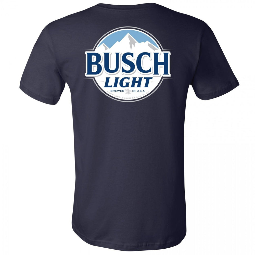 Busch Light Blue Front And Back Pocket T-Shirt Image 2