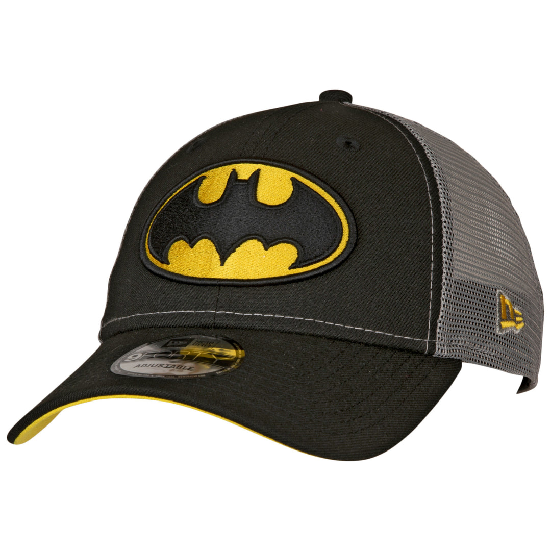 Batman Symbol Trucker Era 9Forty Adjustable Hat Image 1