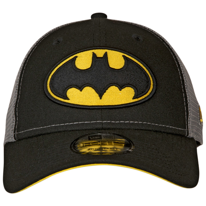 Batman Symbol Trucker Era 9Forty Adjustable Hat Image 2