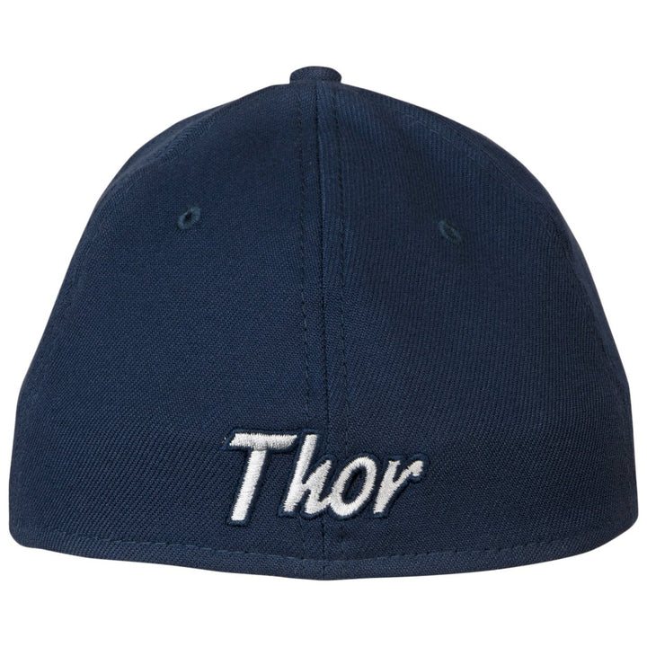 Thor Mjolnir Symbol Color Block  Era 39Thirty Fitted Hat Image 3