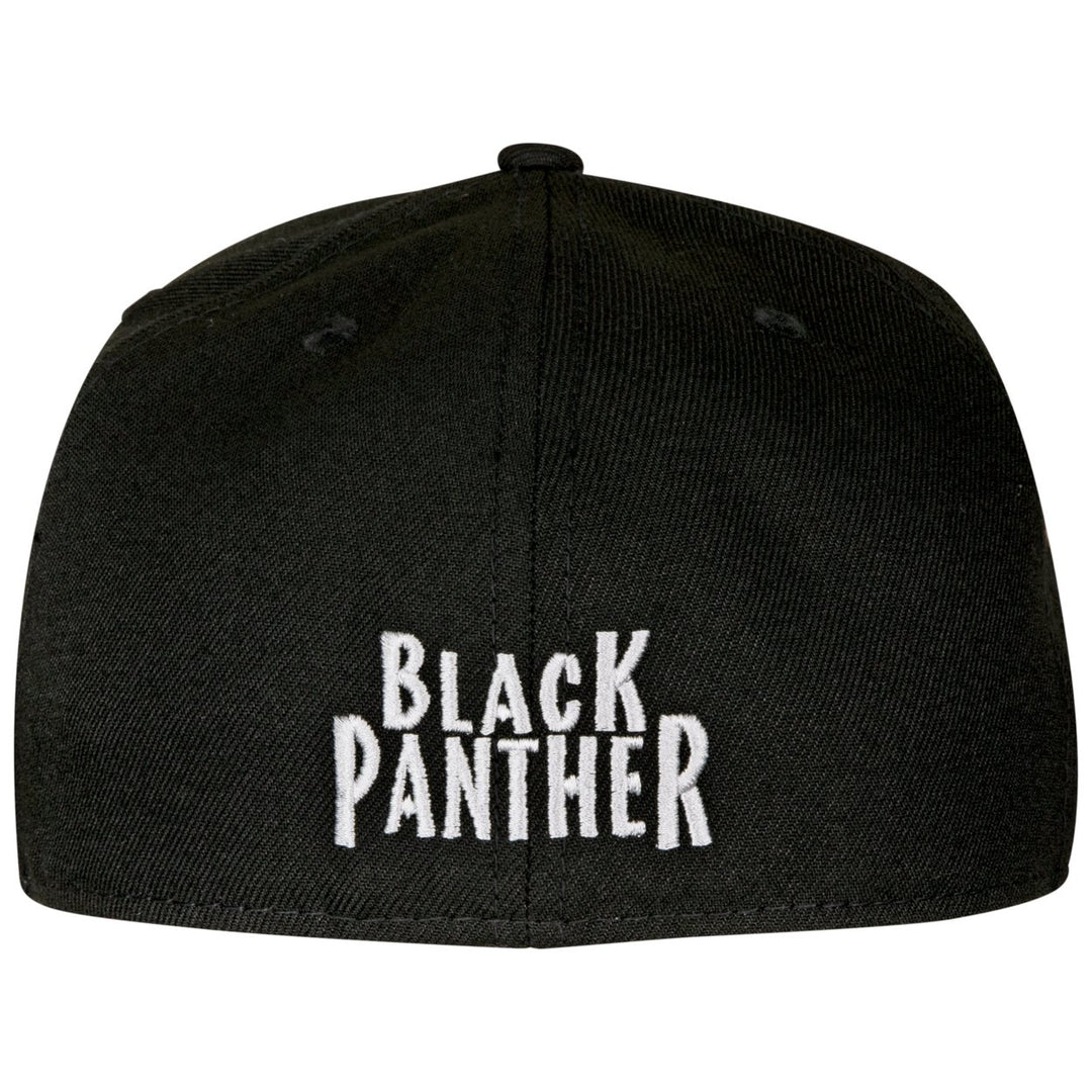 Black Panther Face Symbol Color Block  Era 59Fifty Fitted Hat Image 3