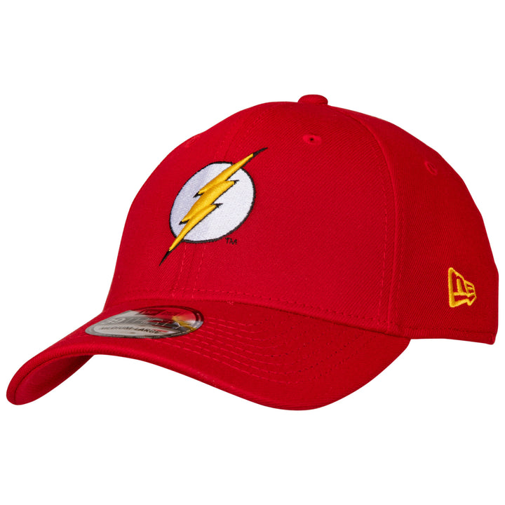 The Flash Classic Symbol Color Block Era 39Thirty Fitted Hat Image 1