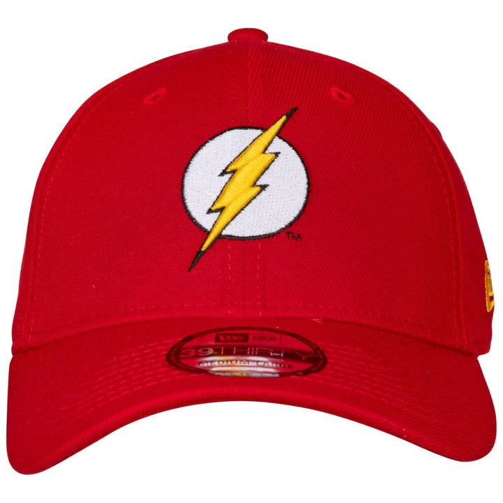 The Flash Classic Symbol Color Block Era 39Thirty Fitted Hat Image 2