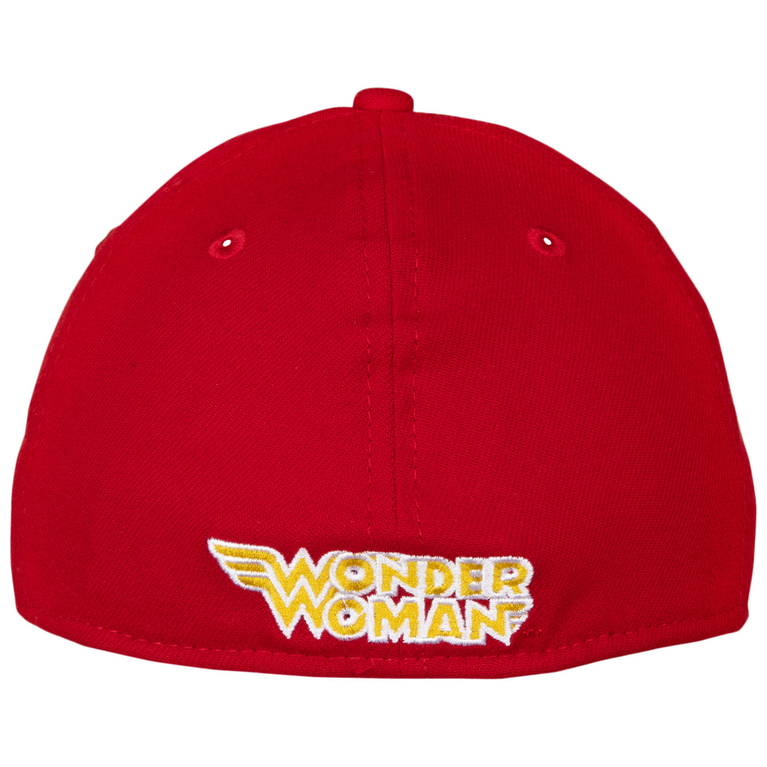 Wonder Woman Classic Symbol Color Block  Era 39Thirty Fitted Hat Image 3