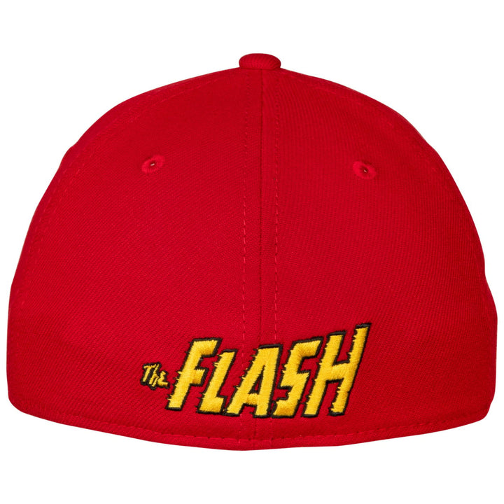 The Flash Classic Symbol Color Block Era 39Thirty Fitted Hat Image 3