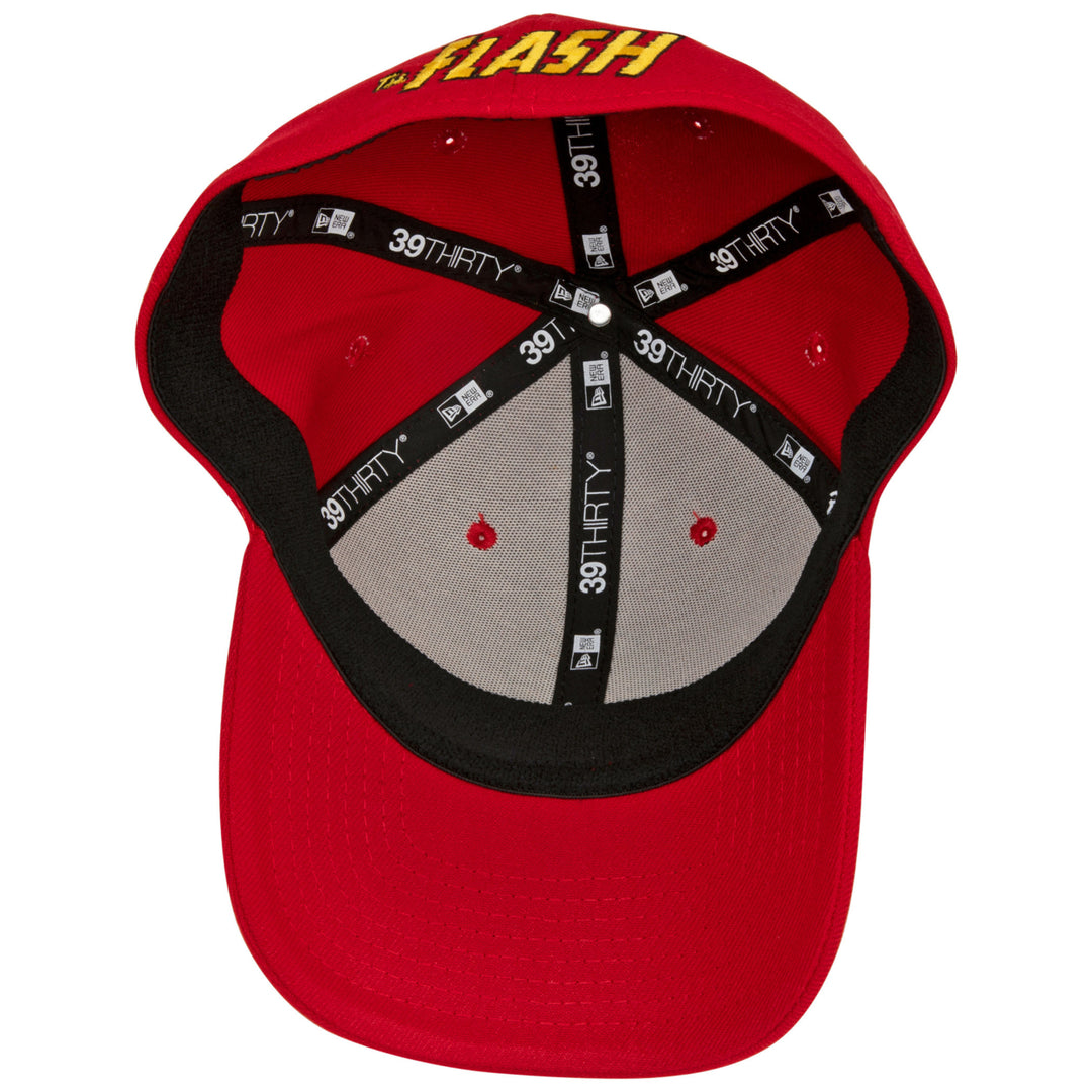 The Flash Classic Symbol Color Block  Era 39Thirty Fitted Hat Image 4