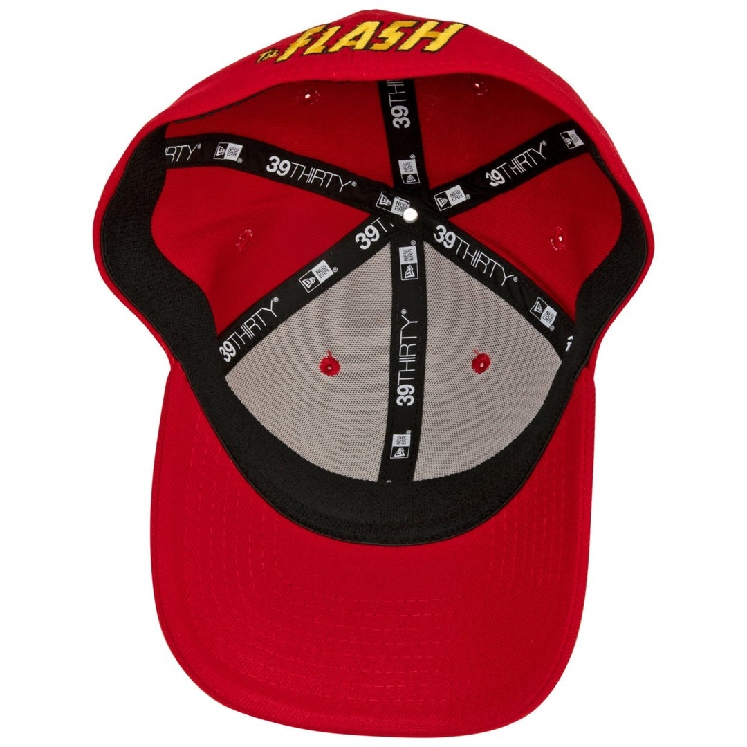 The Flash Classic Symbol Color Block Era 39Thirty Fitted Hat Image 4