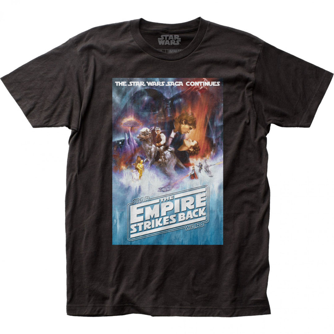 Star Wars The Empire Strikes Back Movie Poster T-Shirt Image 1