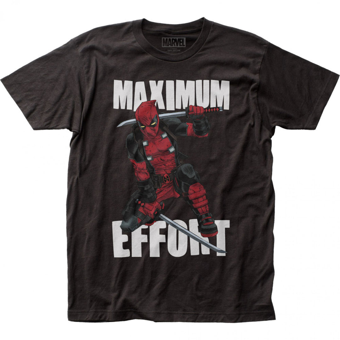 Deadpool Character Maximum Effort T-Shirt Image 1