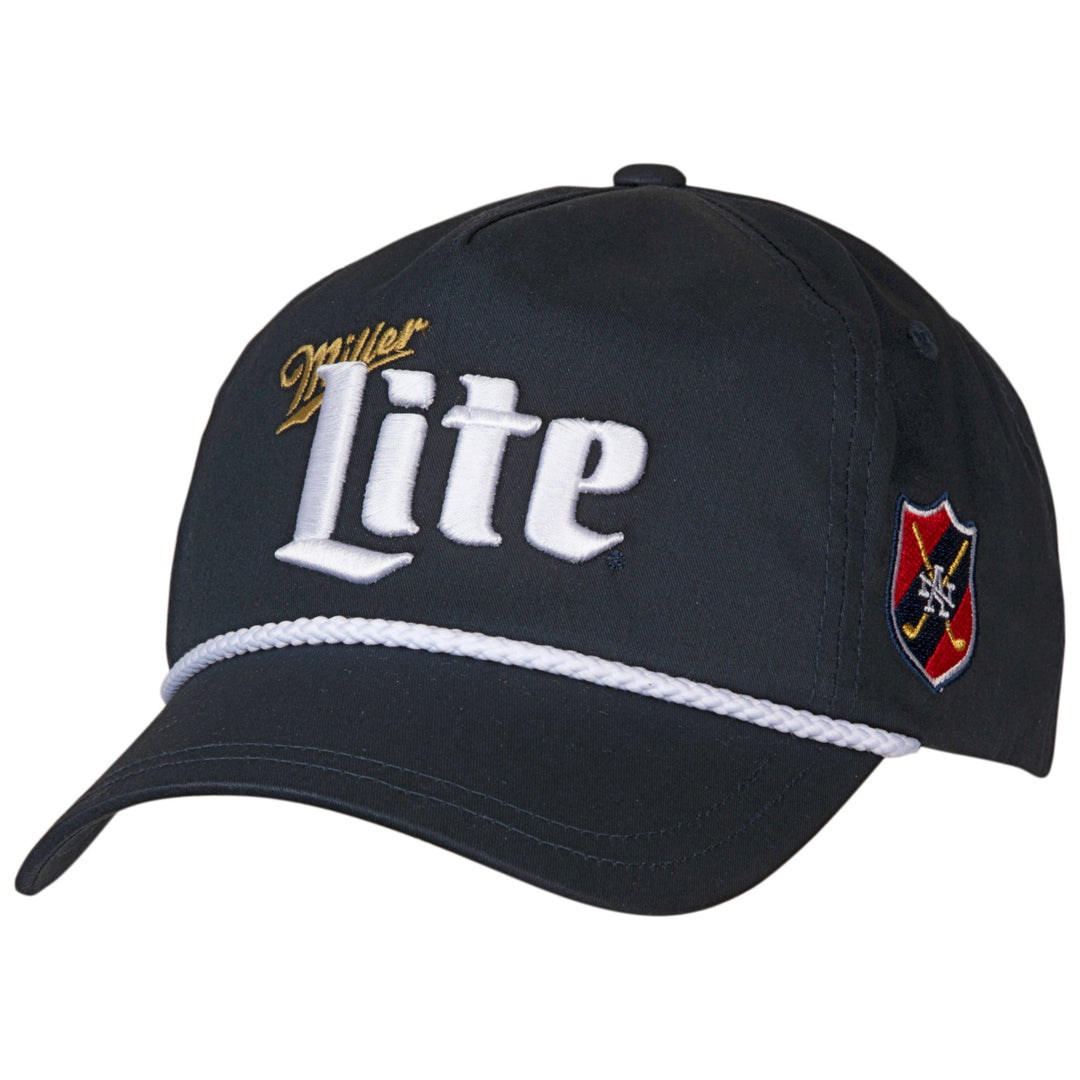 Miller Lite Roped Brim Adjustable Snapback Hat Image 1