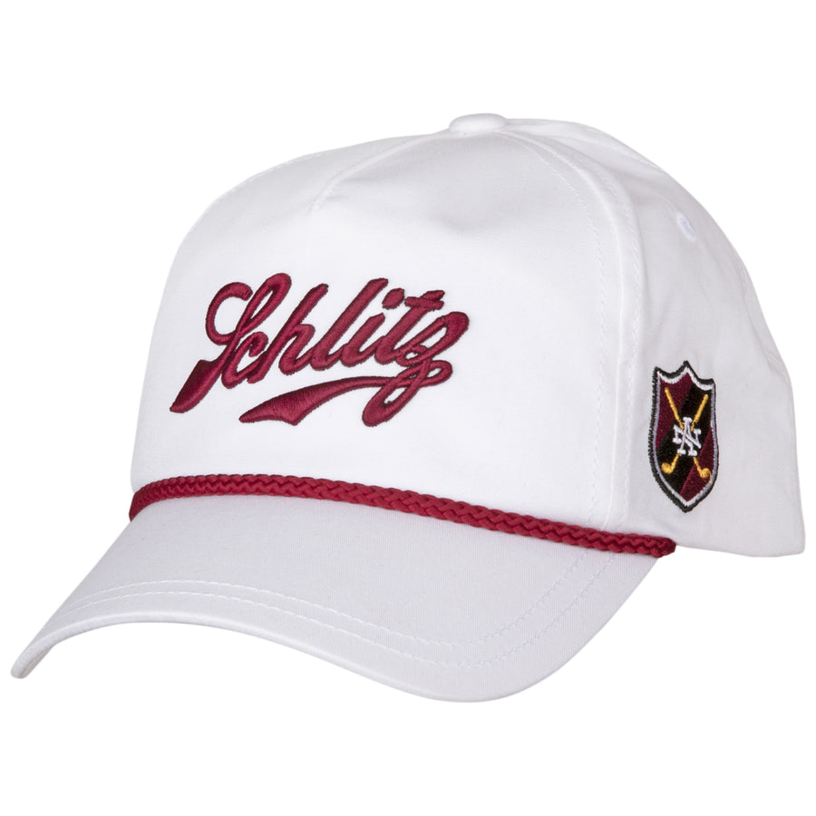 Schlitz Beer Rope Brimmed Adjustable Snapback Hat Image 1