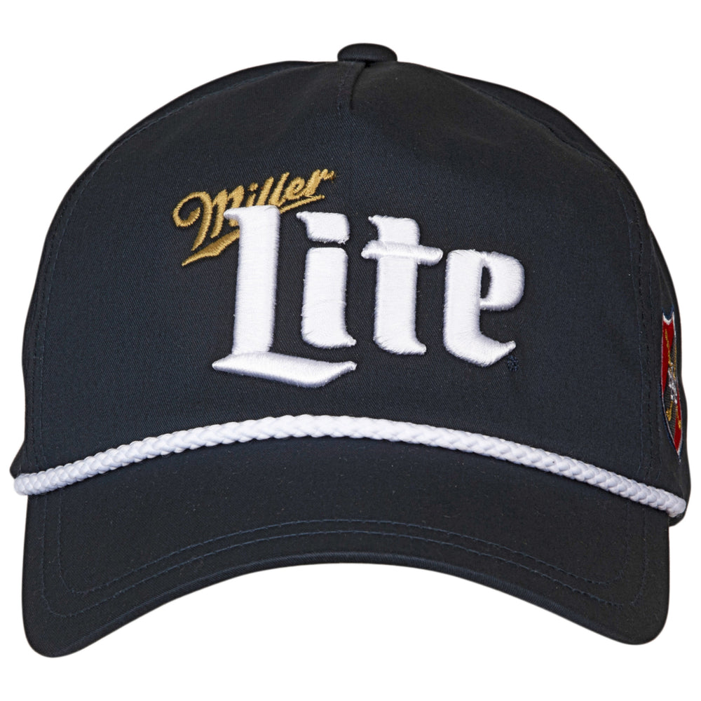 Miller Lite Roped Brim Adjustable Snapback Hat Image 2