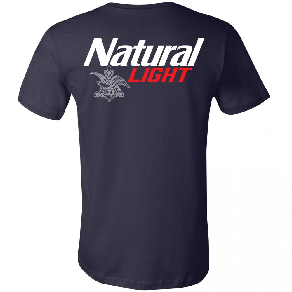 Natural Light Logo Front and Back Print Pocket Tee Image 2