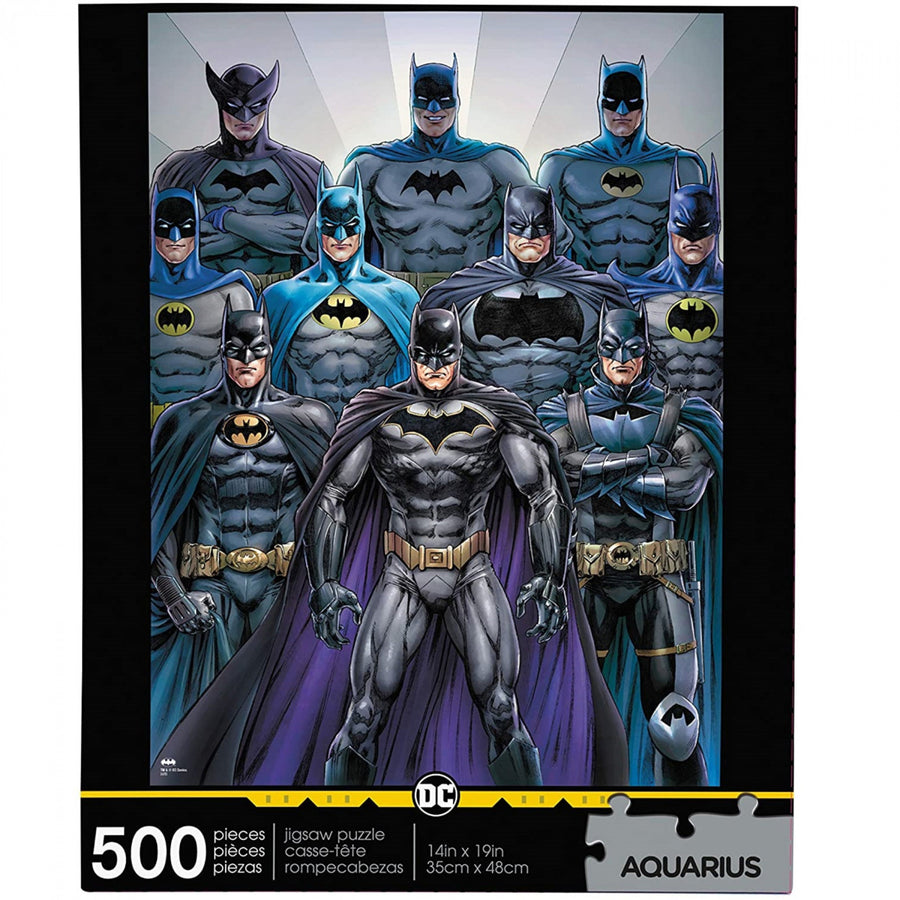 DC Comics Batman Batsuits 500-Piece Jigsaw Puzzle Image 1