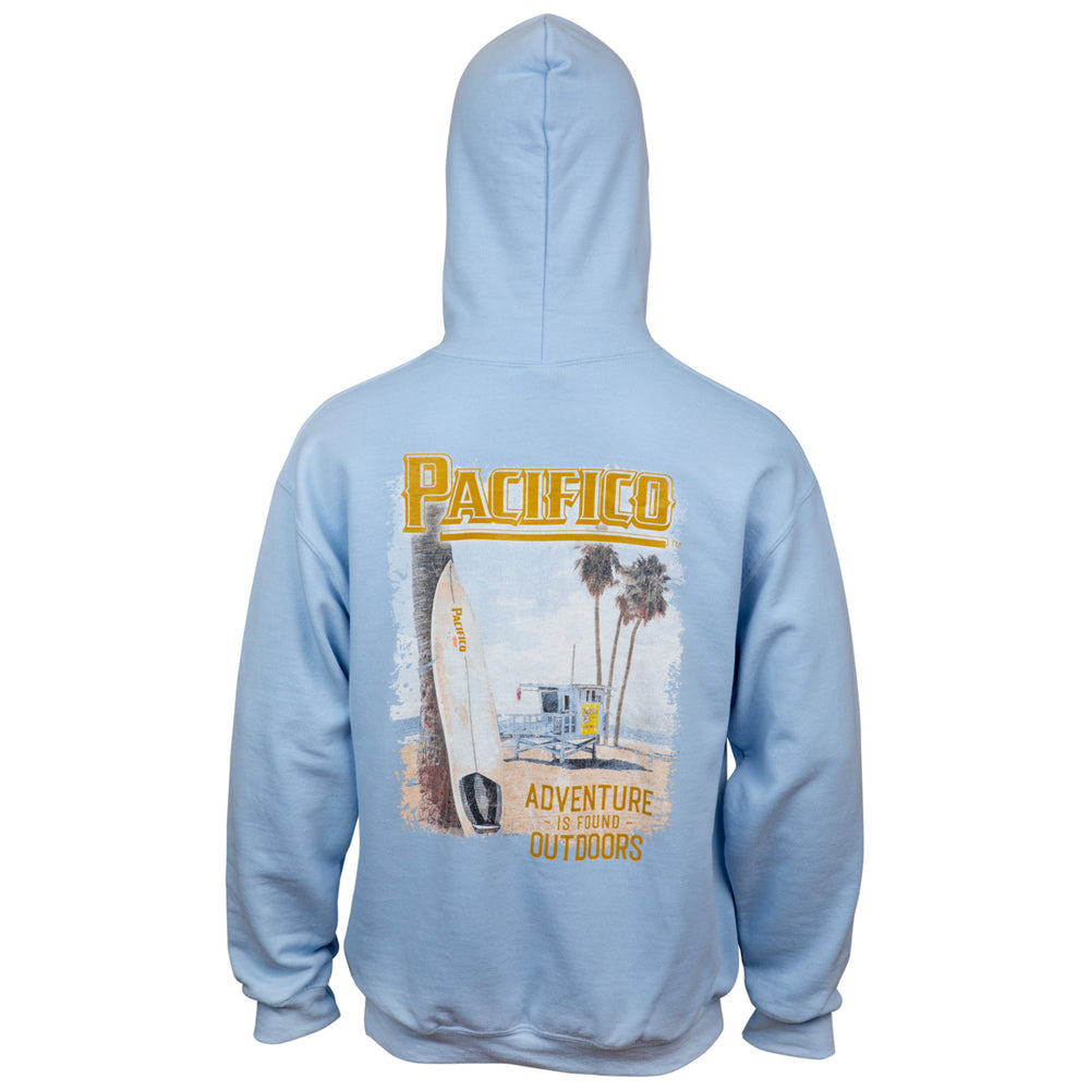 Pacifico Adventure Is Out There Beach Front and Back Print Hoodie Image 2