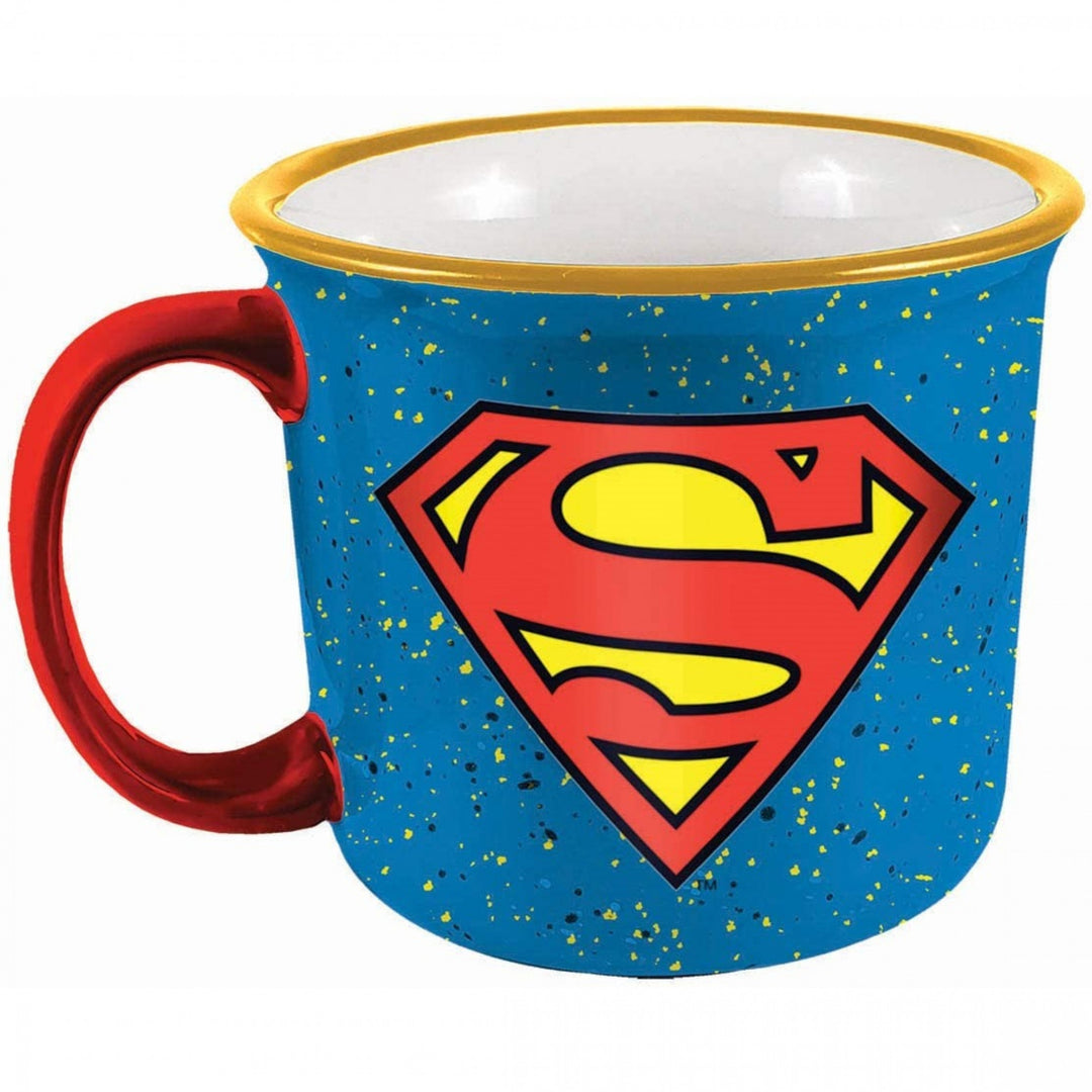 Superman Symbol Ceramic Camper Mug Image 1