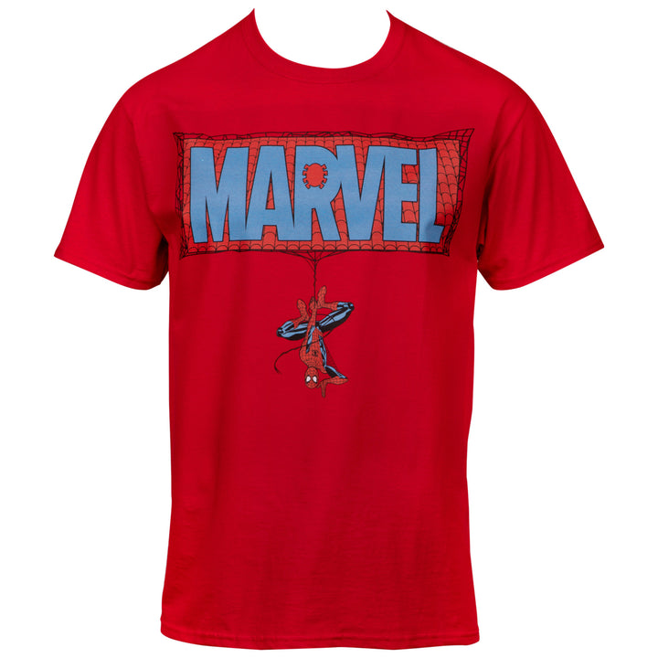 Marvel Comics Text Brand Spider-man Themed T-shirt Image 1