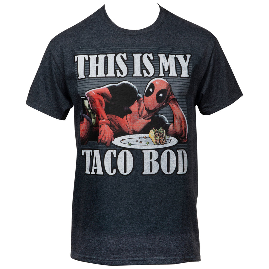Marvel Deadpool This is My Taco Bod T-shirt Image 1