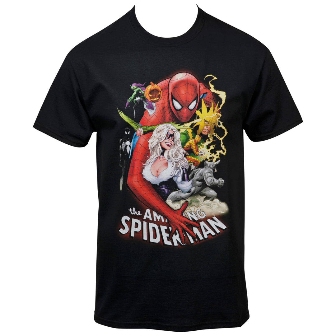 Marvel The Amazing Spider-Man Comic Cover T-Shirt Image 1