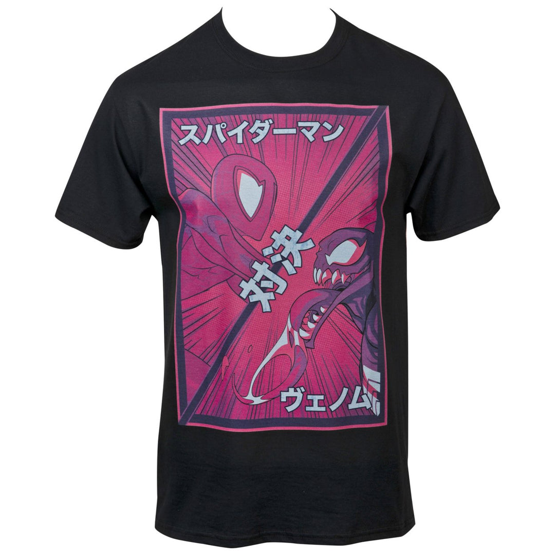 Marvel Spider-Man VS Venom Translated T-Shirt Image 1