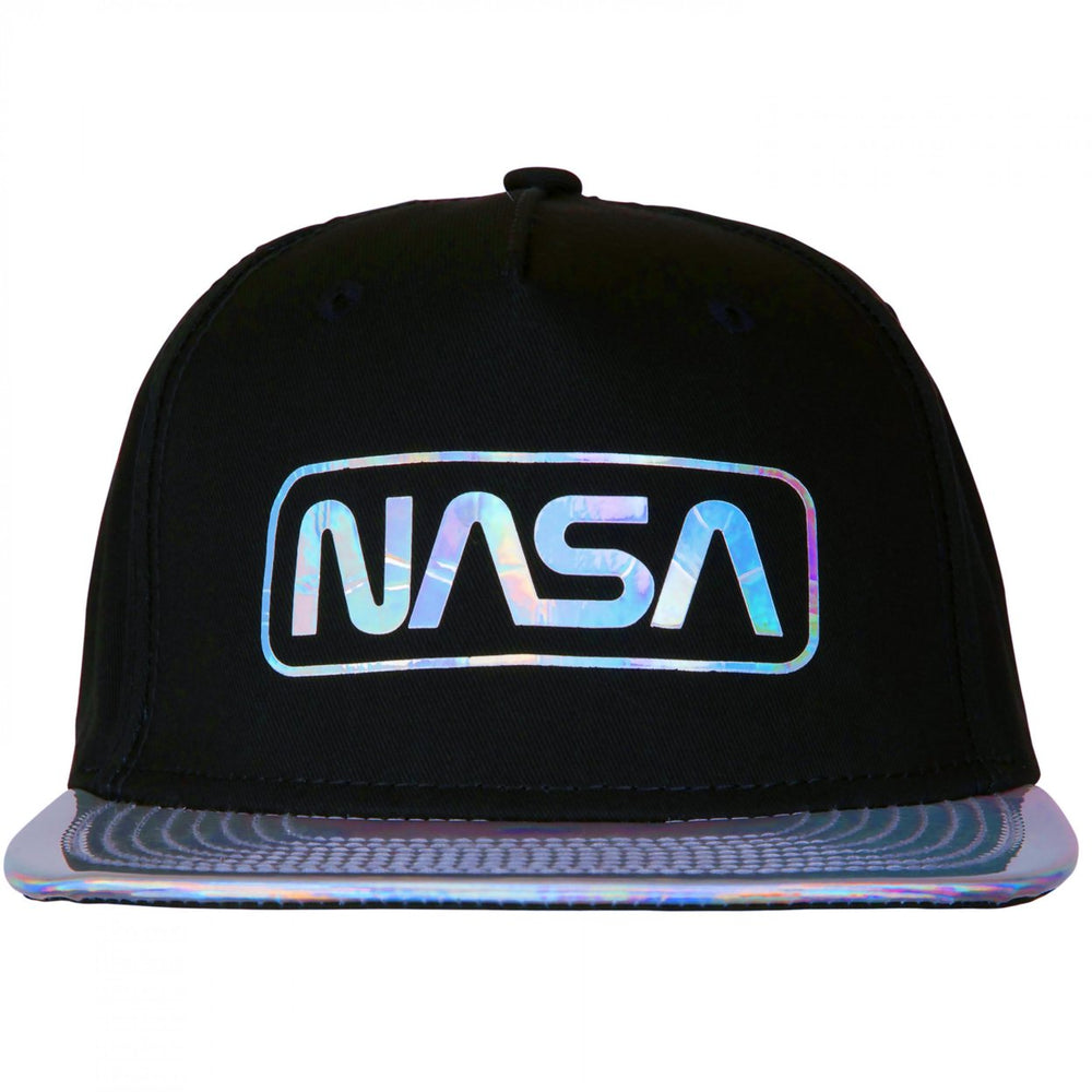 NASA Rainbow Foil Brim Adjustable Snapback Image 2