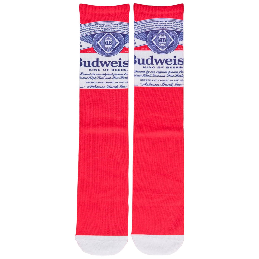 Budweiser King of Beers Genuine Logo Crew Socks Image 2