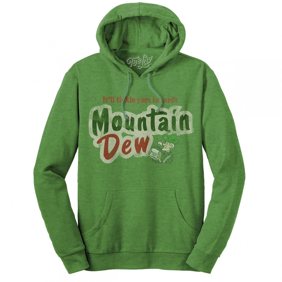 Mountain Dew Throwback Text Brand Hoodie Image 1