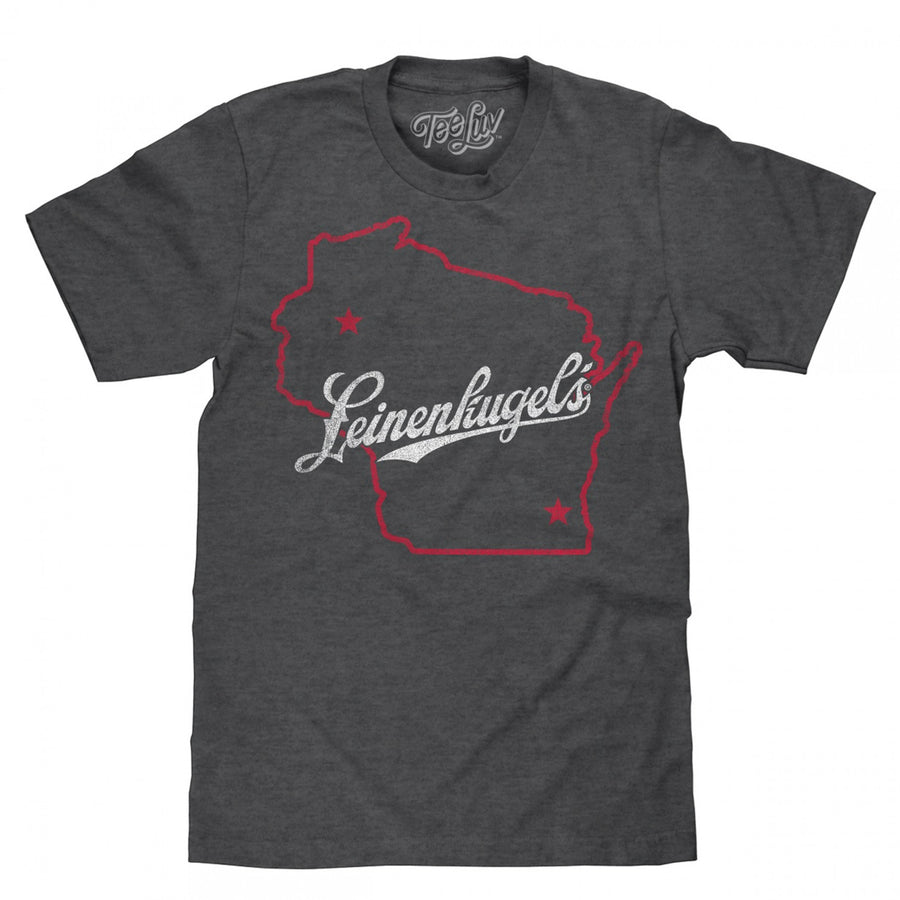 Leinenkugels Beer Wisconsin Map T-shirt Image 1