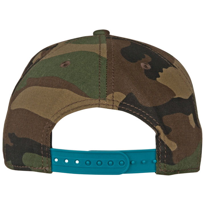 Playstation Embroidered Camo Pre-Curved Snapback Image 3