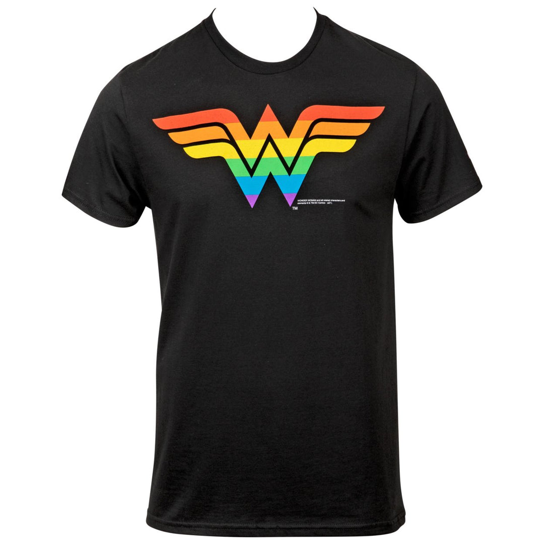 Wonder Woman Rainbow Symbol T-Shirt Image 1