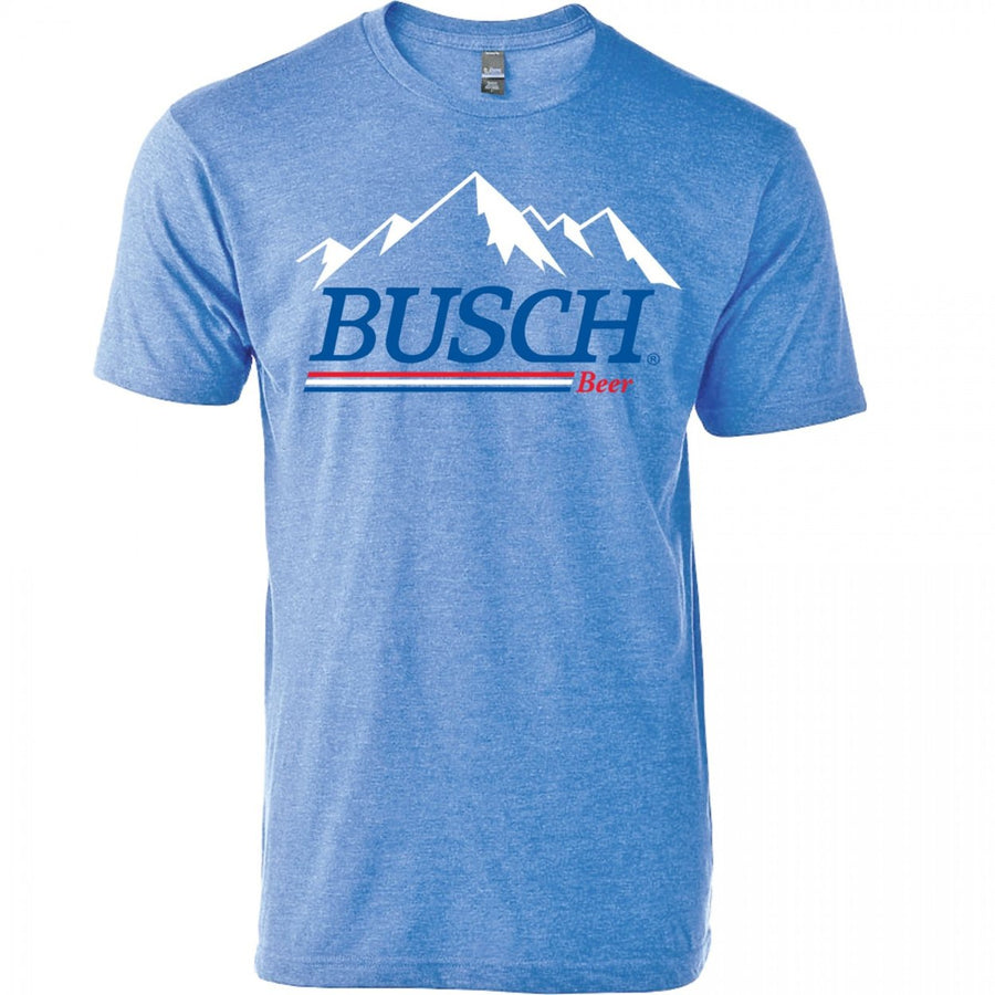 Busch Beer Mountain Logo Red White and Blue T-Shirt Image 1