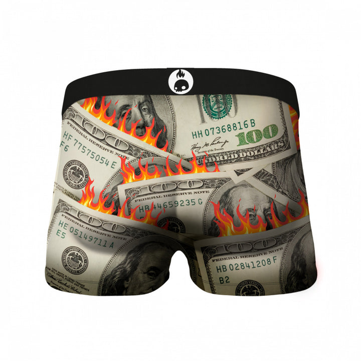 Crazy Boxers Burning Benjamins Cash Boxer Briefs Image 2