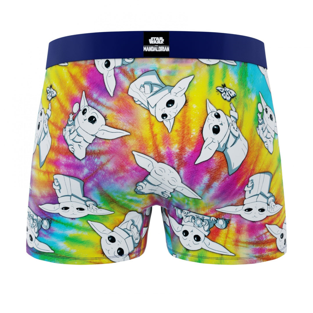 Crazy Boxers Star Wars The Child Tye Dye Boxer Briefs in Present Box Image 3