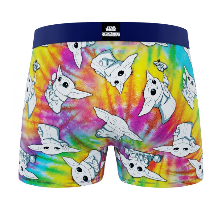 Crazy Boxers Star Wars The Child Tye Dye Boxer Briefs in Present Box Image 3