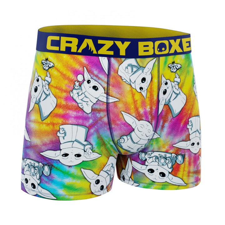 Crazy Boxers Star Wars The Child Tye Dye Boxer Briefs in Present Box Image 4