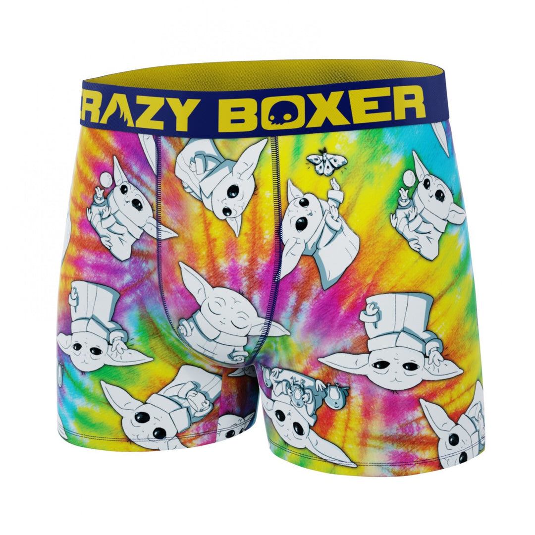 Crazy Boxers Star Wars The Child Tye Dye Boxer Briefs in Present Box Image 6