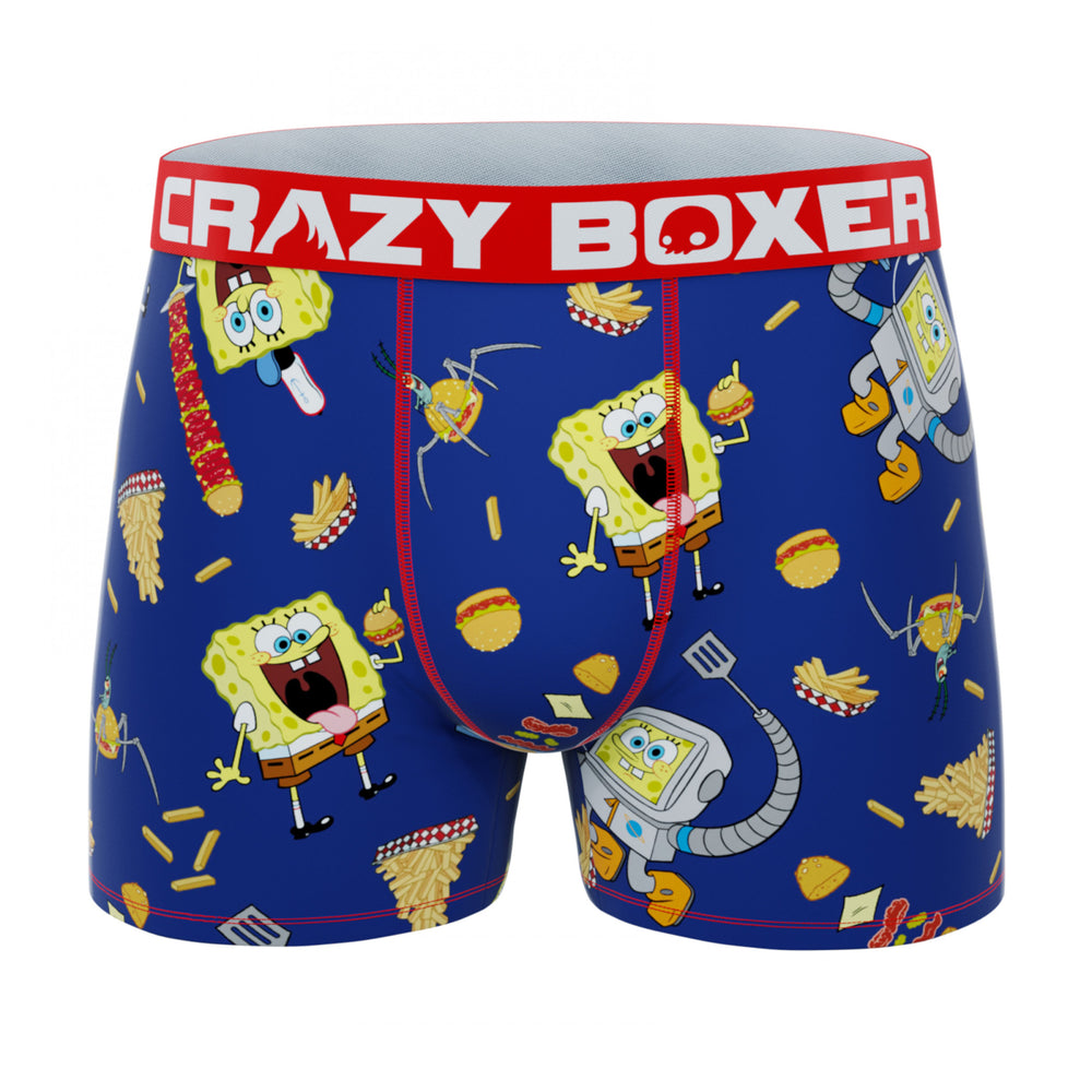 Crazy Boxers SpongeBob SquarePants Burgers Boxer Briefs in Fry Box Image 2