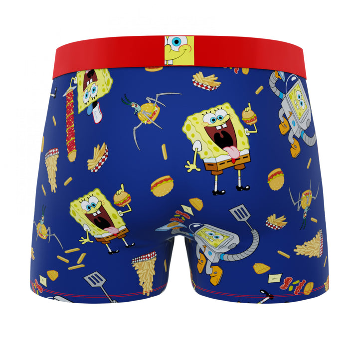 Crazy Boxers SpongeBob SquarePants Burgers Boxer Briefs in Fry Box Image 3