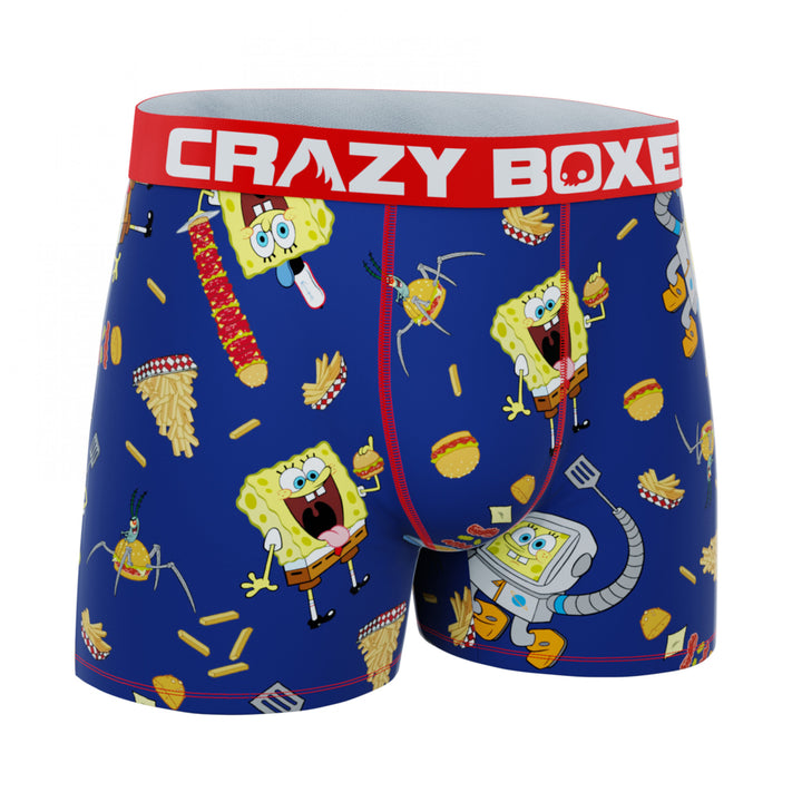 Crazy Boxers SpongeBob SquarePants Burgers Boxer Briefs in Fry Box Image 4