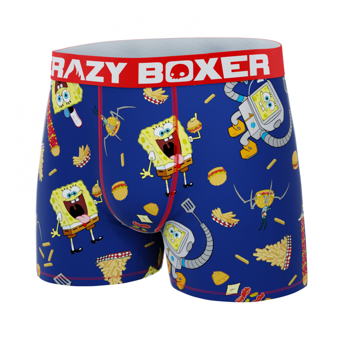 Crazy Boxers SpongeBob SquarePants Burgers Boxer Briefs in Fry Box Image 6