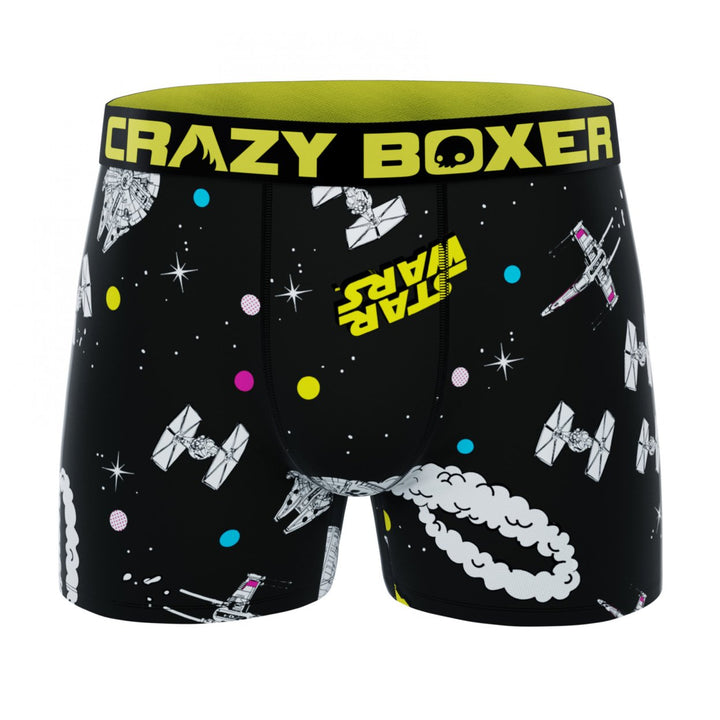 Star Wars Spaceships Battle Mens Crazy Boxer Briefs Image 1